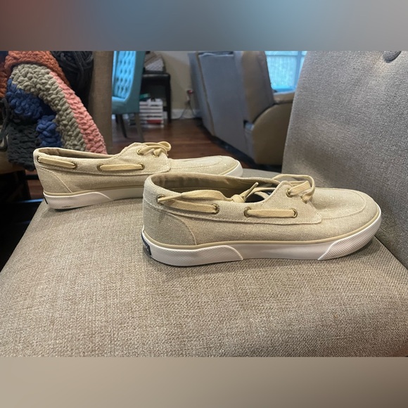 Sperry Pier Boat Sparkle Canvas Shoes - Picture 6 of 6